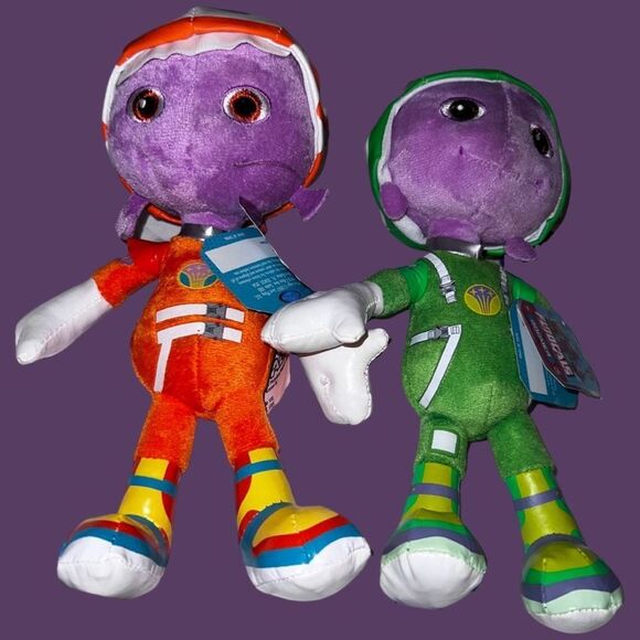 NWT 2 Floogals Bean Plush - Fleeker & Boomer Stuffed Toys - Picture 1 of 4